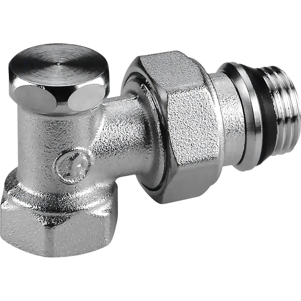 Клапан отсечной Giacomini R16TG для радиатора 1/2" ВН, угловой, Kvs-2.5м3/ч