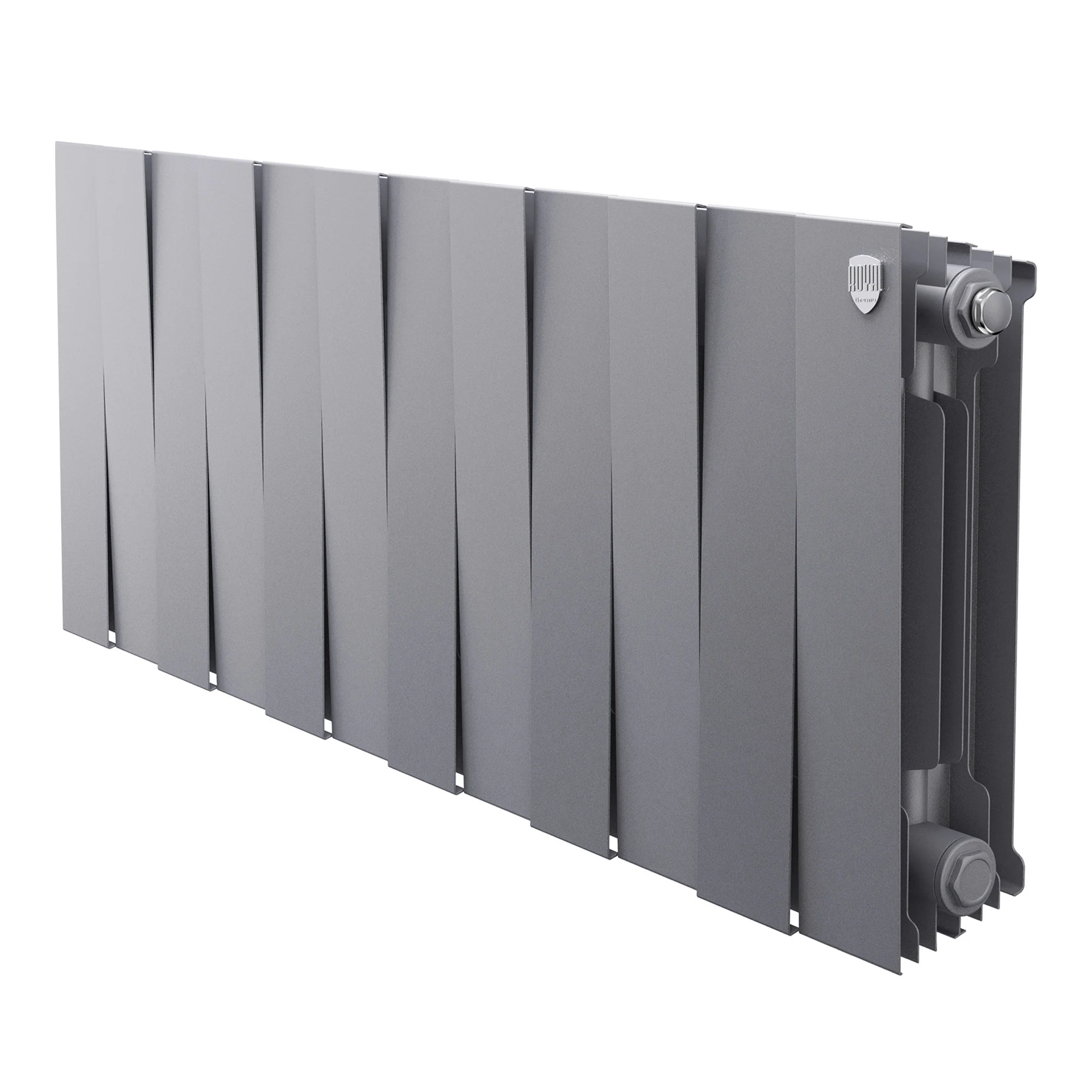 Радиатор биметаллический Royal Thermo PianoForte 300 Серебристый - 12 секц.