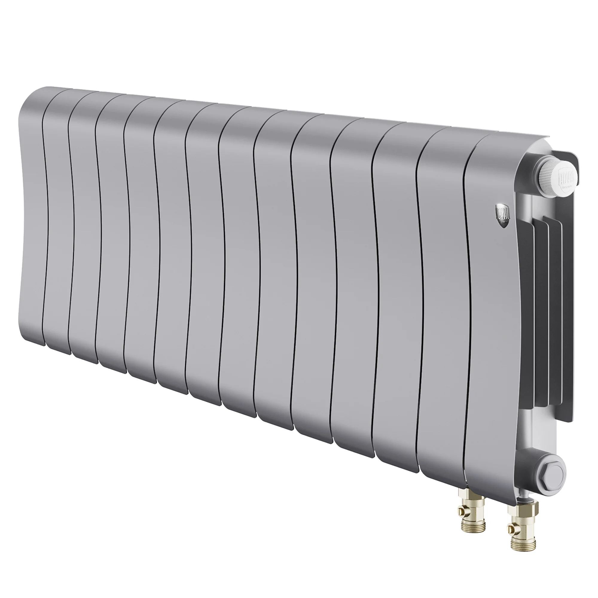 Радиатор биметаллический Royal Thermo Infinity 300 Silver Satin VR80 - 14 секц.