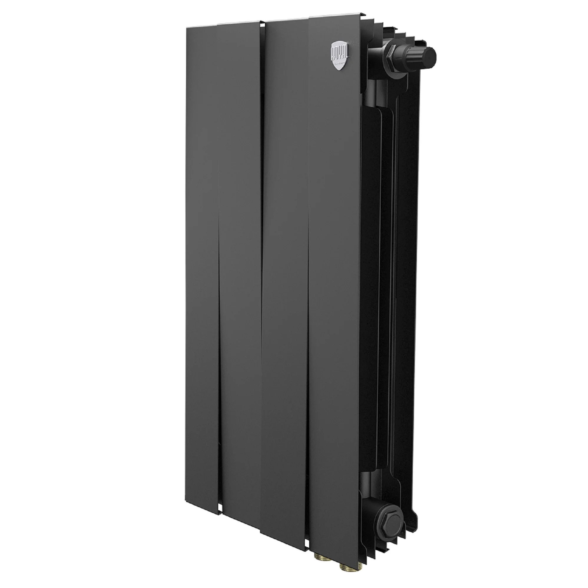 Радиатор биметаллический Royal Thermo PianoForte 500 Чёрный VR80 - 4 секц.