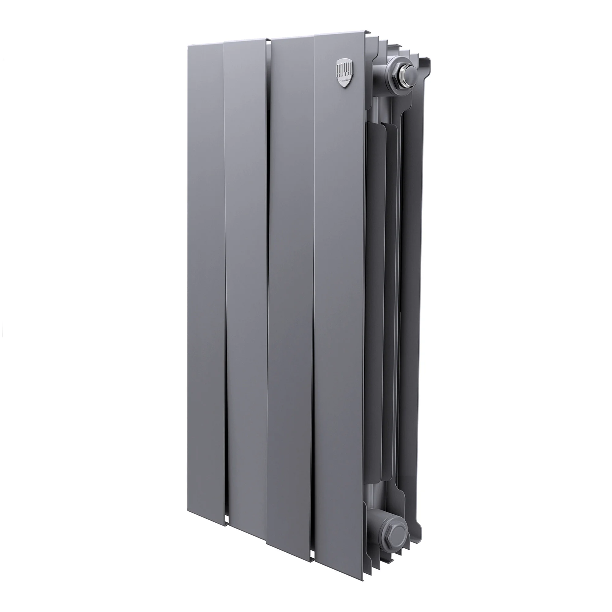 Радиатор биметаллический Royal Thermo PianoForte 500 Серебристый - 4 секц.